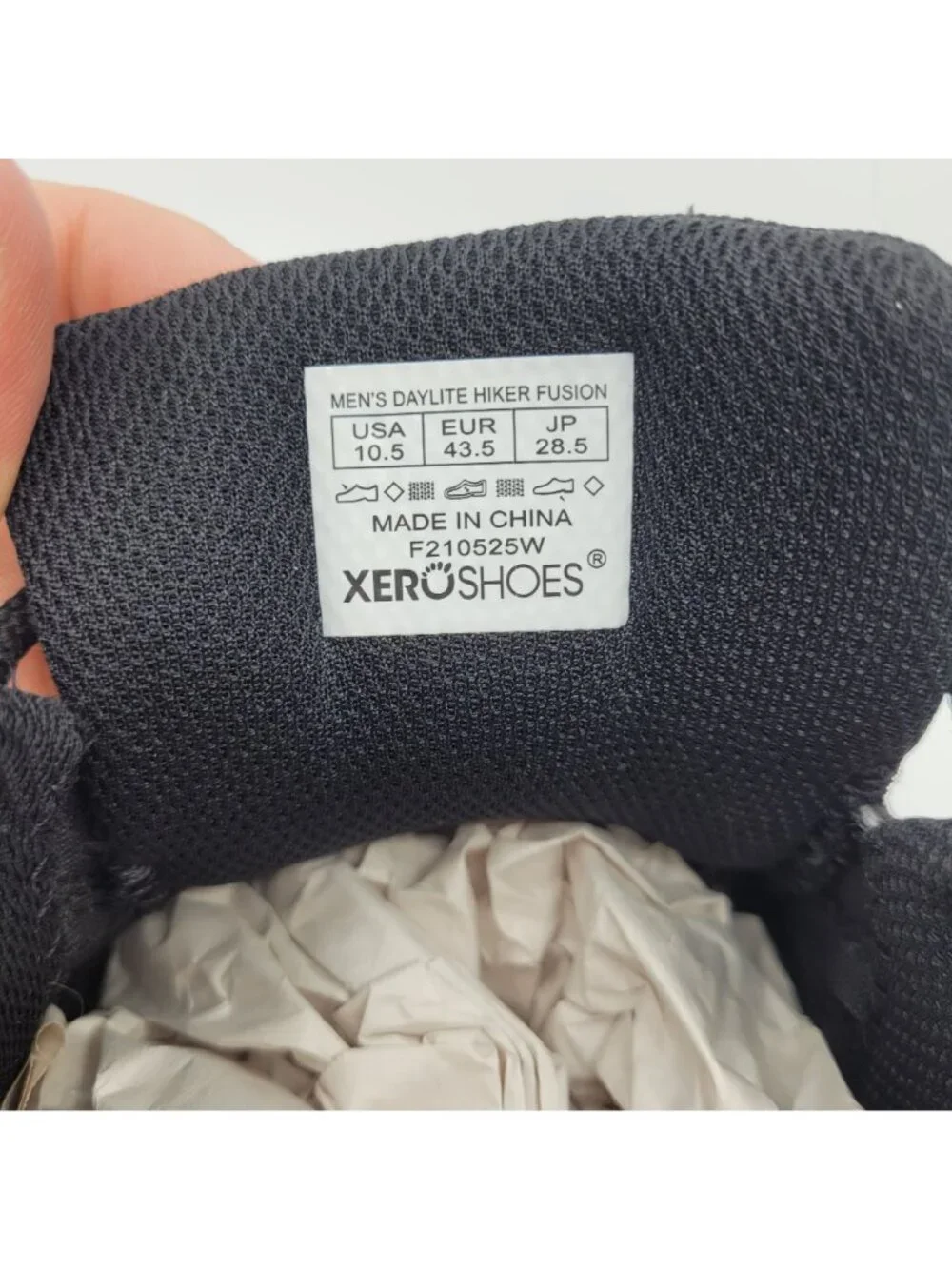 Xero Shoes Daylite Hiker Fusion Men's 10.5 Mid High Boot Black Minimalist NICE